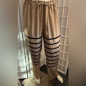 Calypso St. Barth Sequin & Silk Drawstring Pants Sz XS